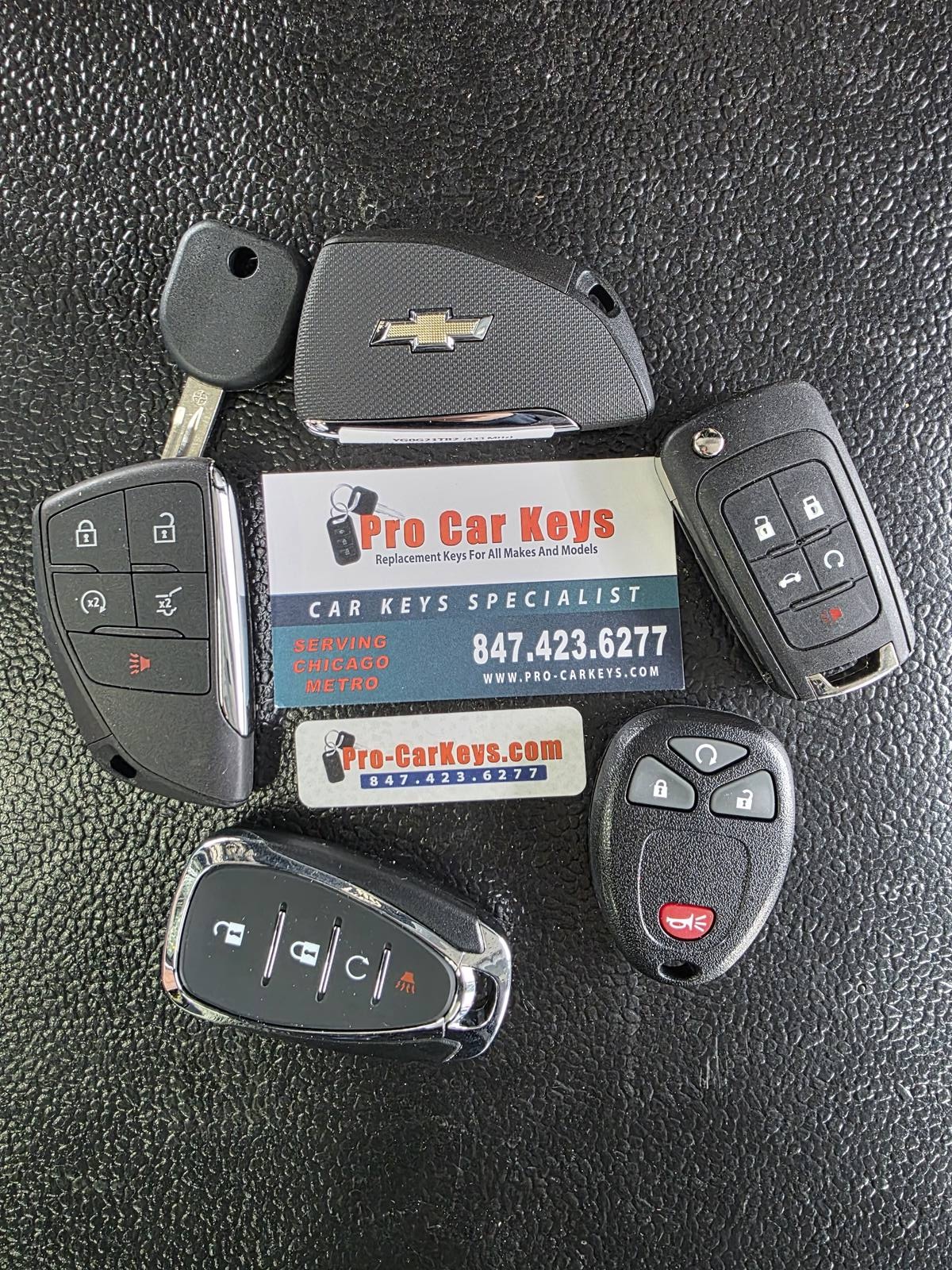 Chevrolet key replacement on-site