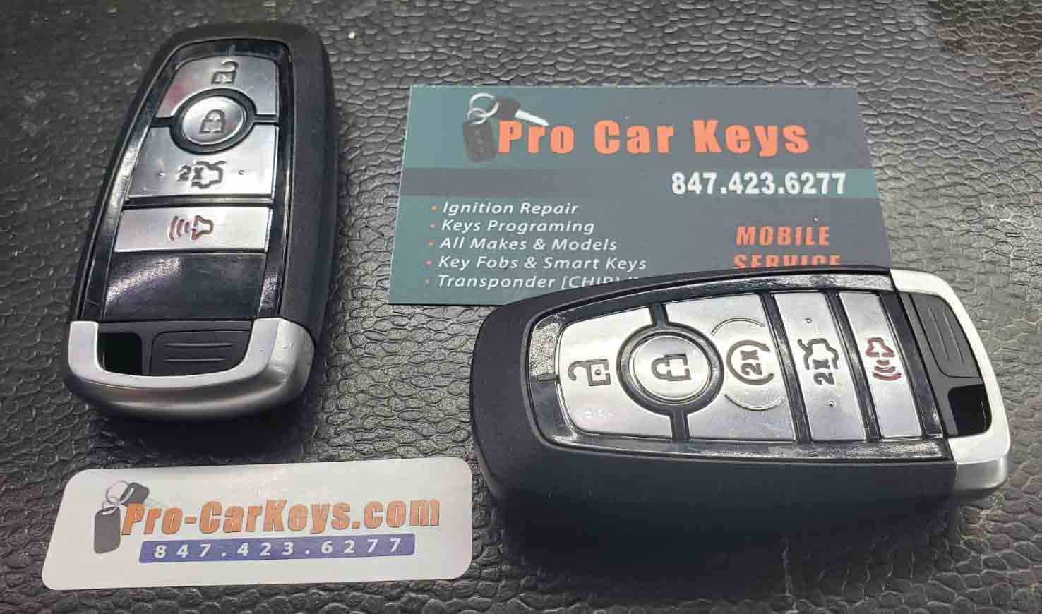Ford smart key replacement completed on-site by Pro Car Keys in Chicago