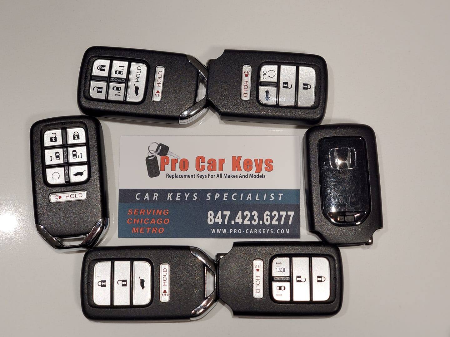 Honda smart keys made on-site