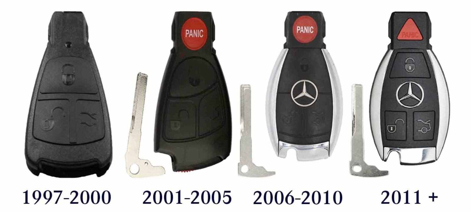 Mercedes key fob 1997 to 2010