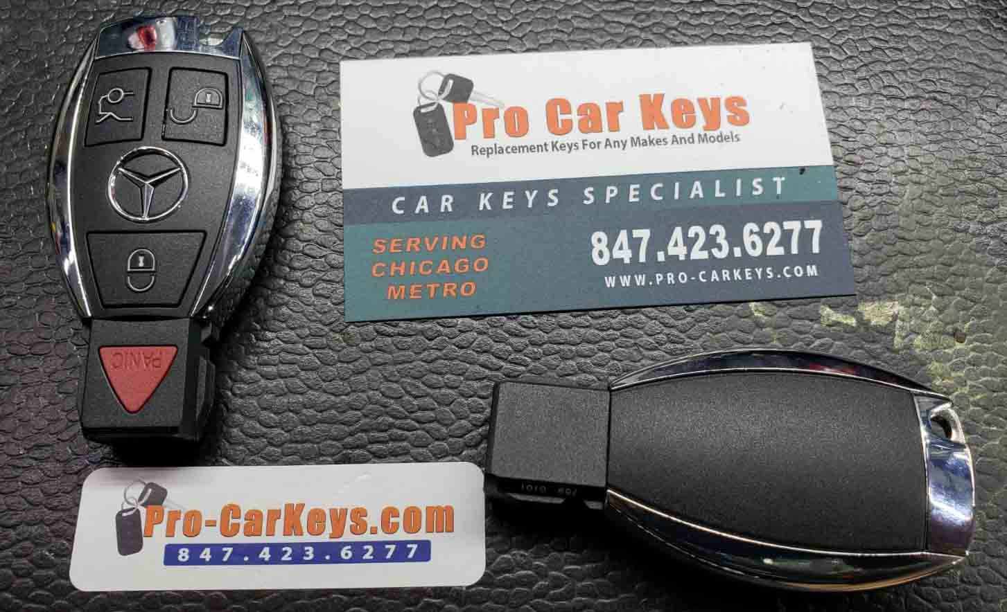 Mercedes-Benz key replacement service performed in Chicago